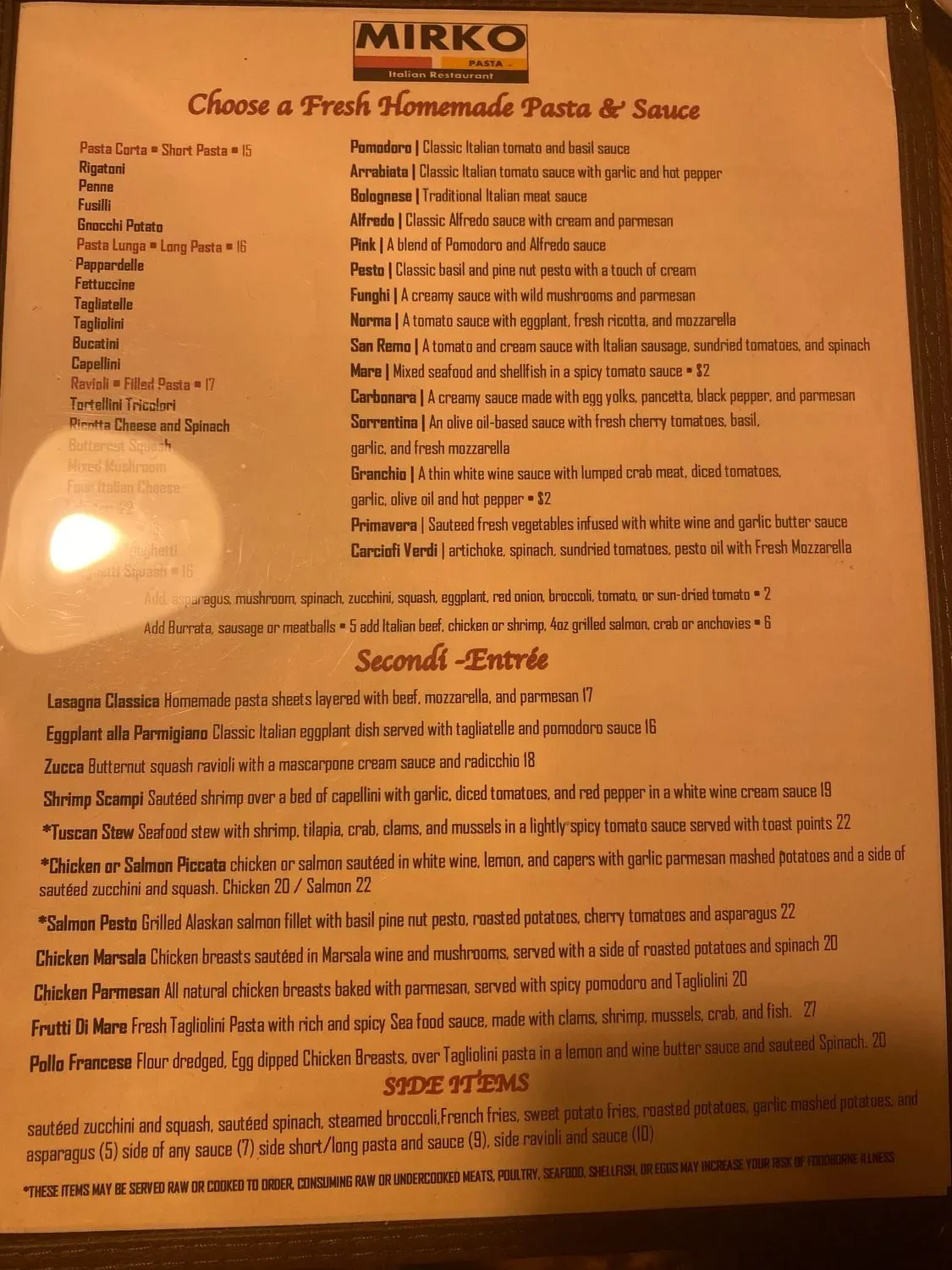 Menu 1