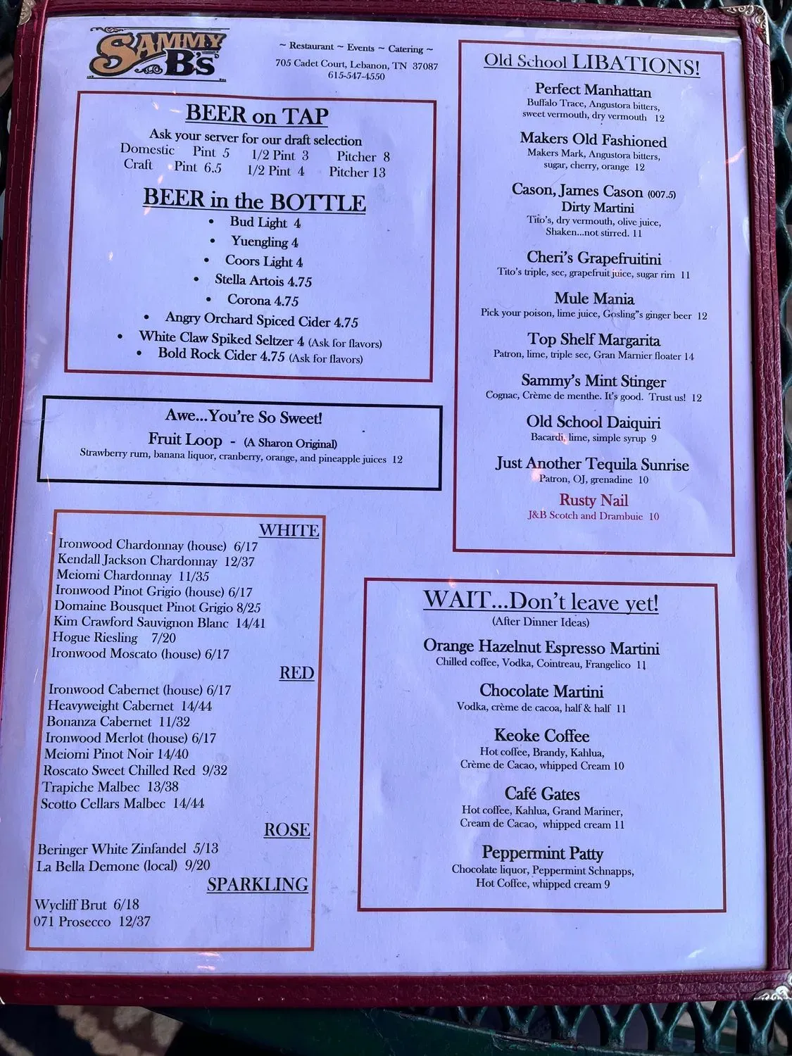 Menu 4