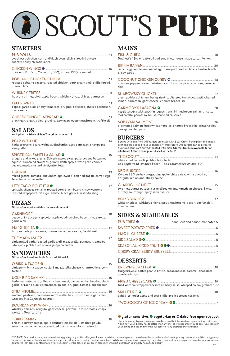 Menu 1