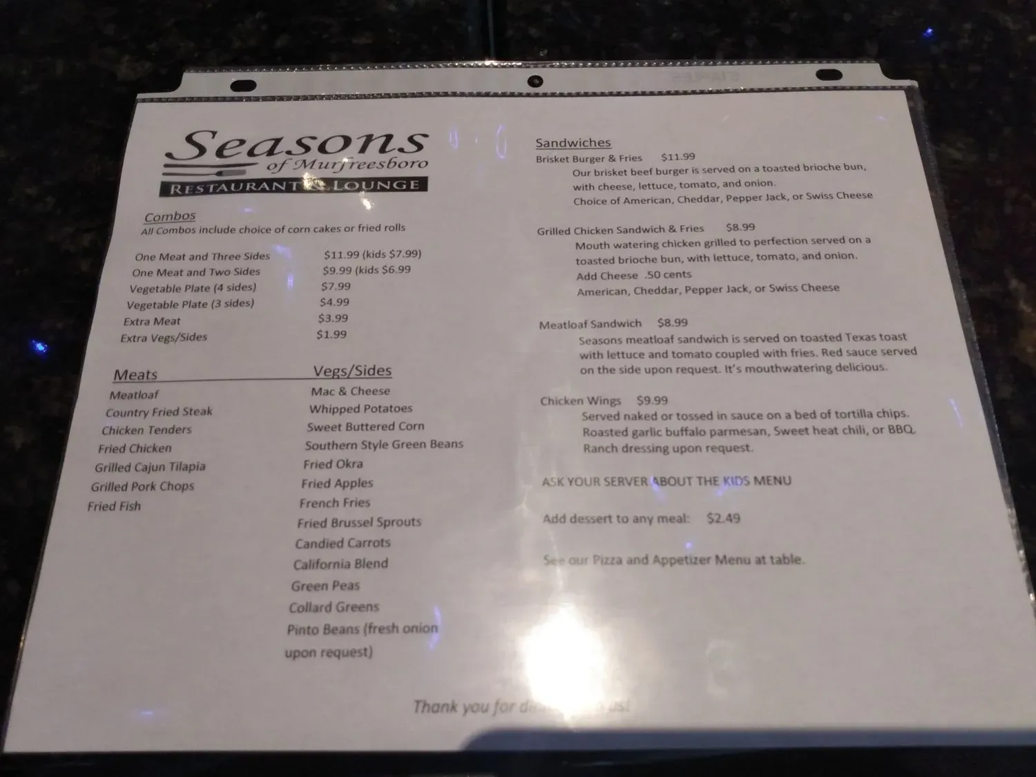 Menu 2