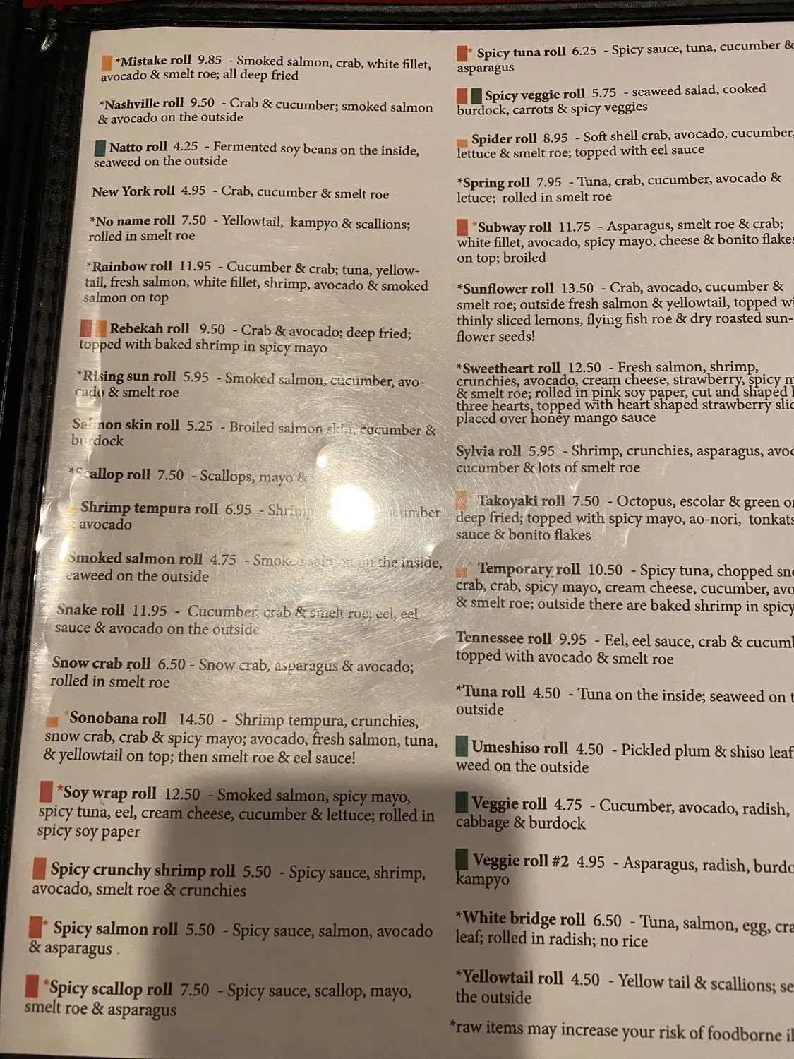 Menu 5