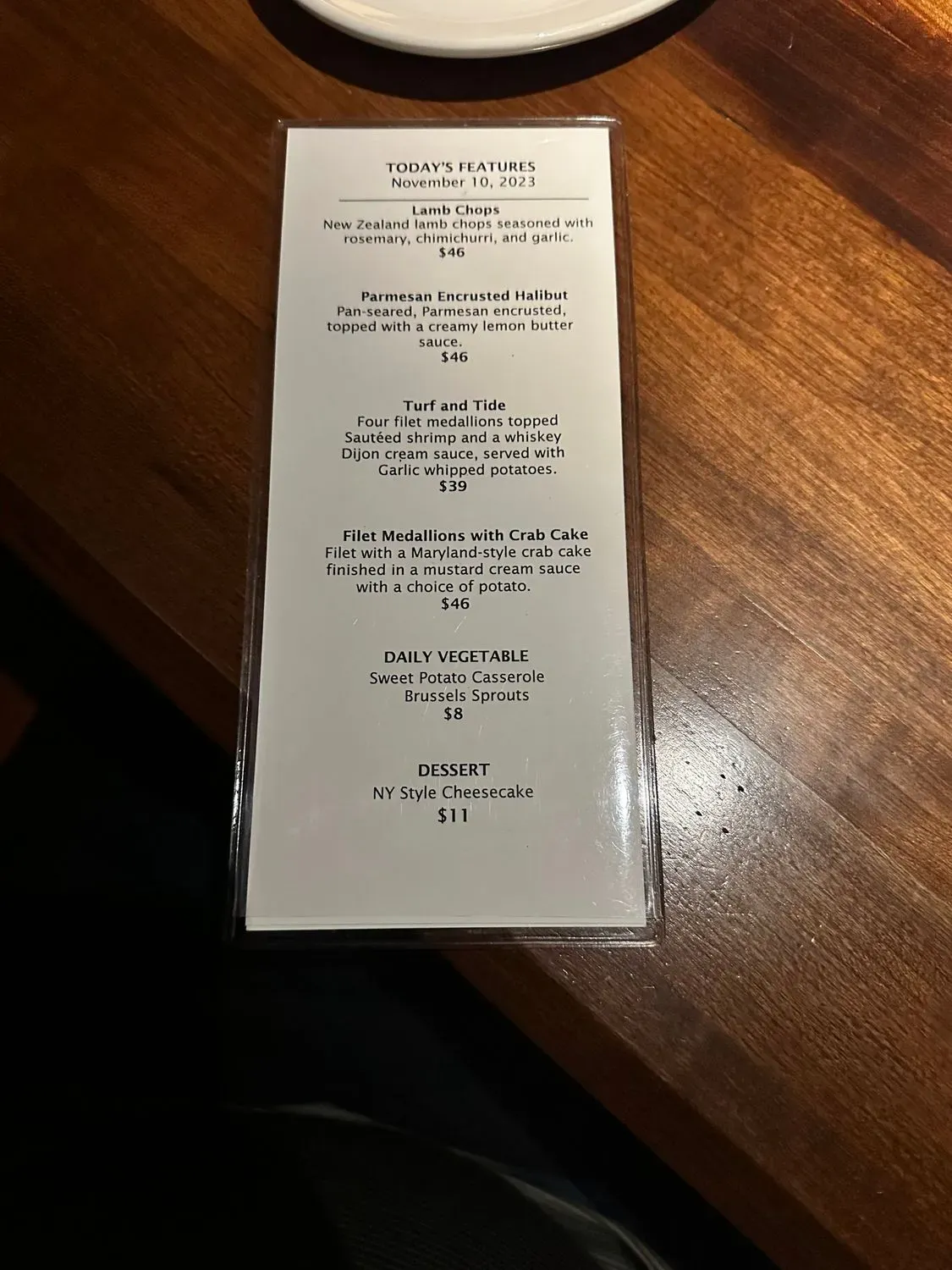 Menu 5