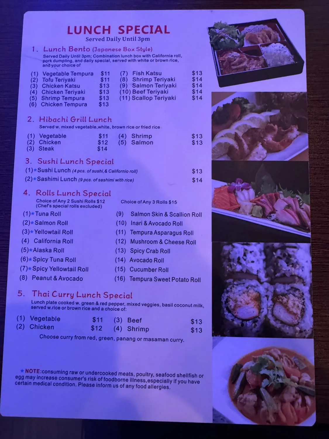 Menu 5