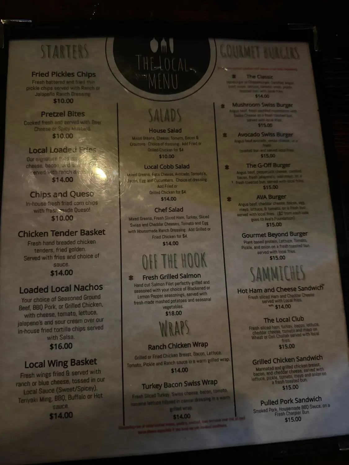 Menu 2