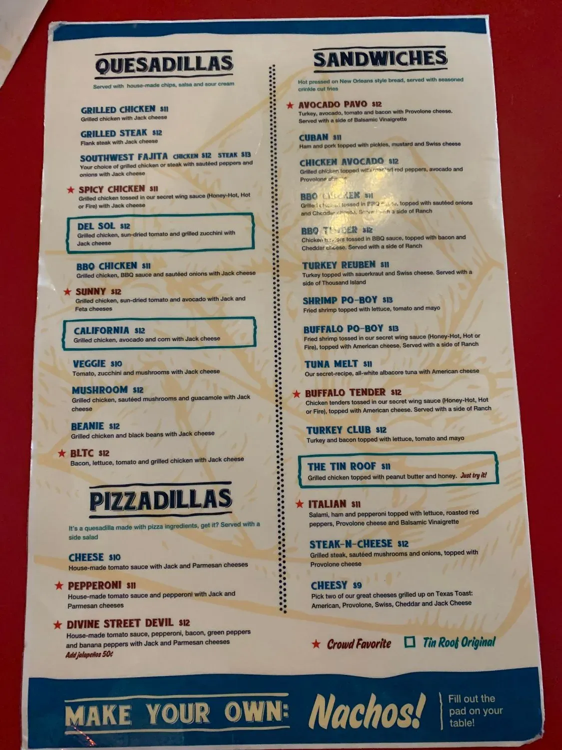 Menu 6