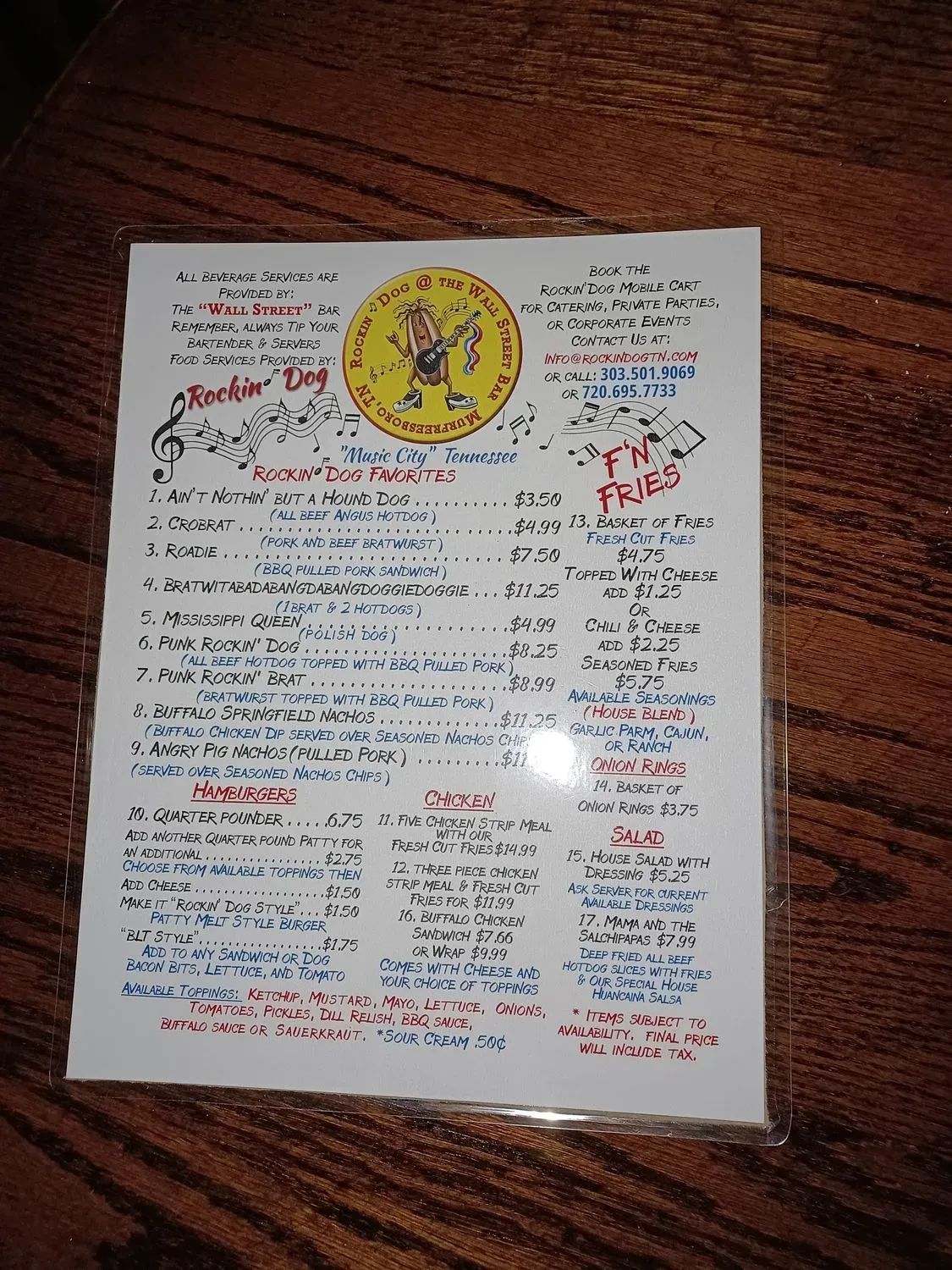 Menu 1