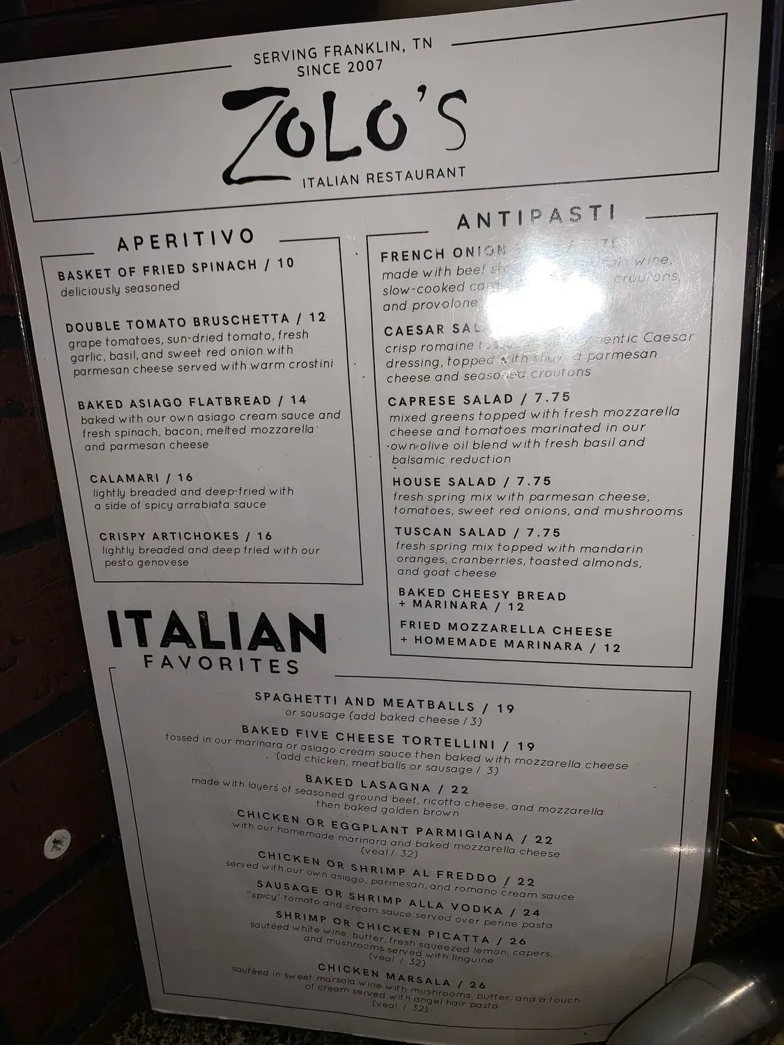 Menu 2