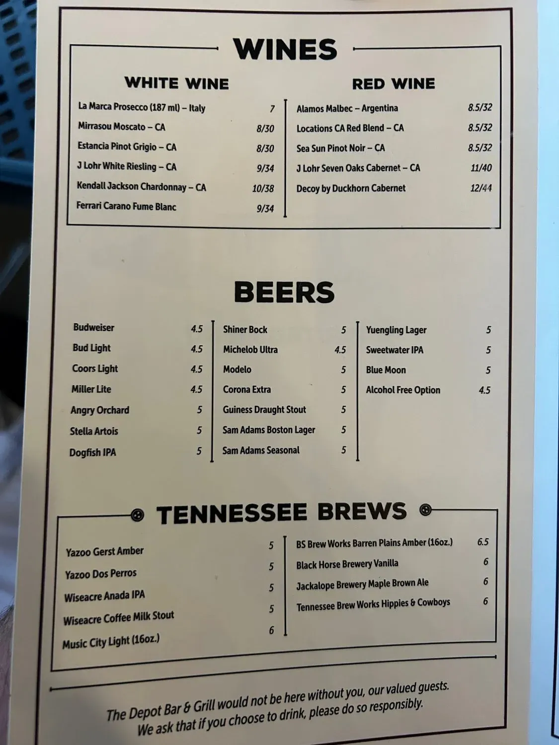 Menu 5