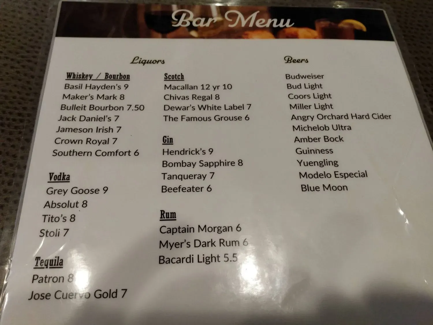 Menu 4