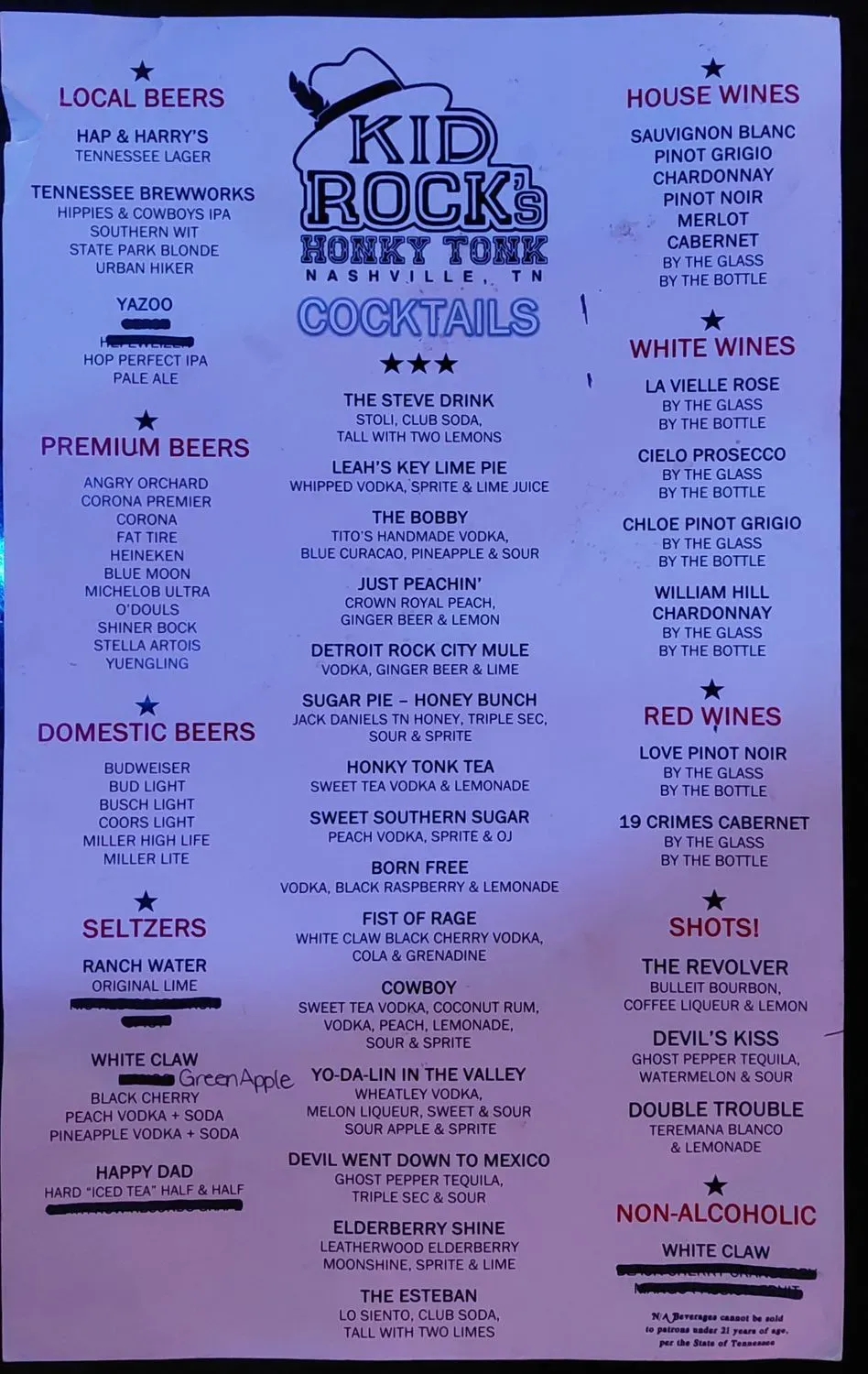 Menu 4