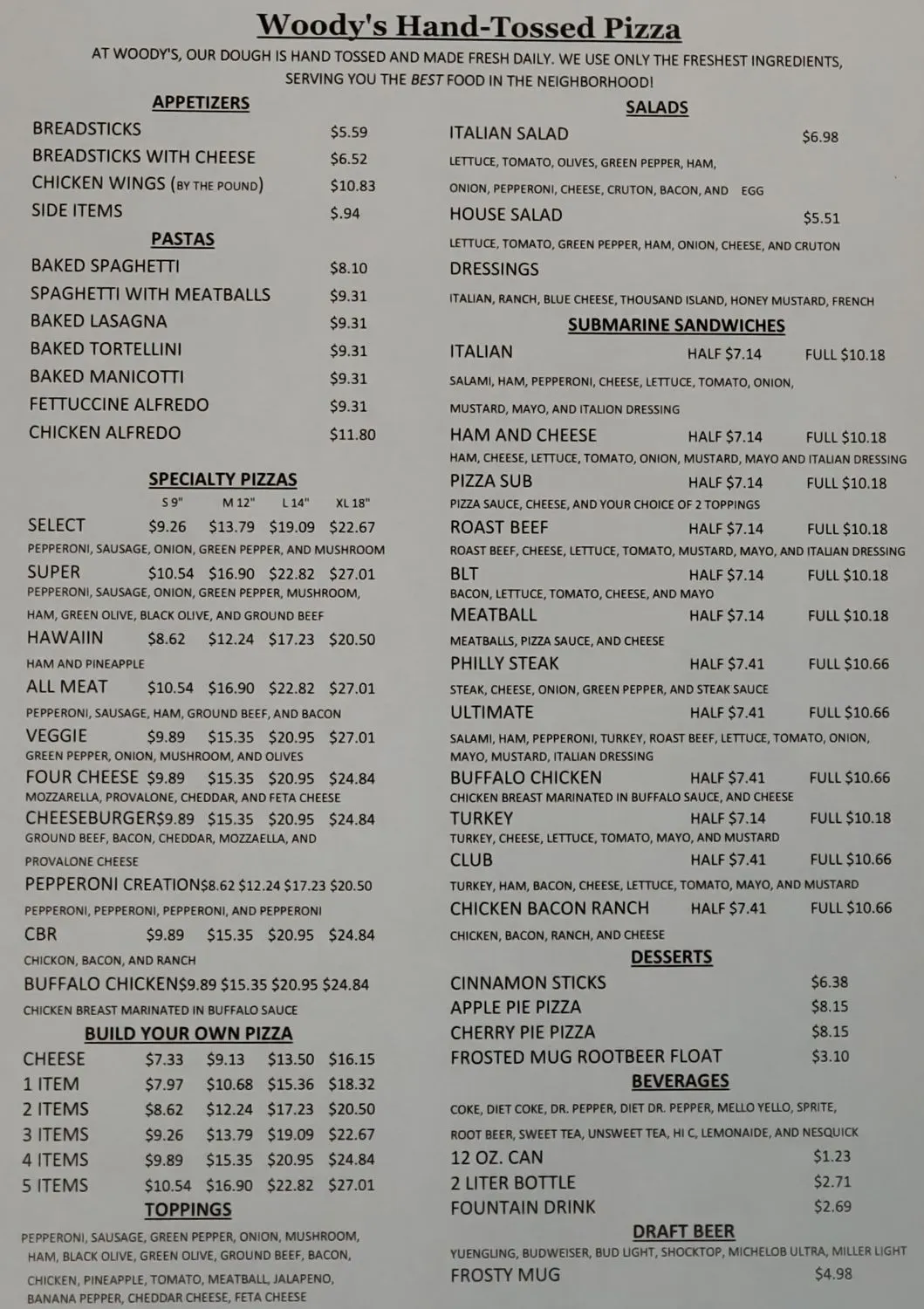 Menu 1