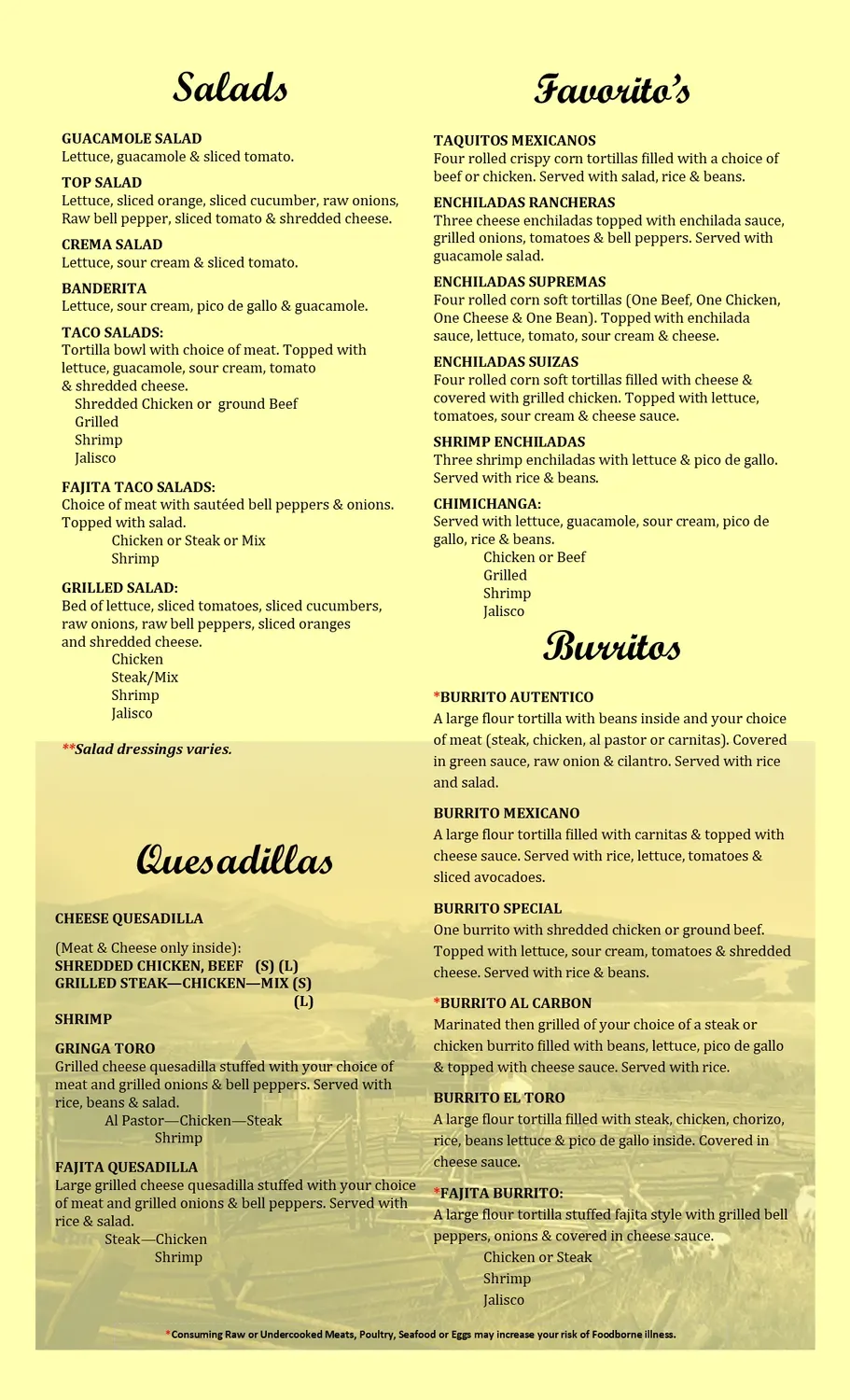 Menu 4