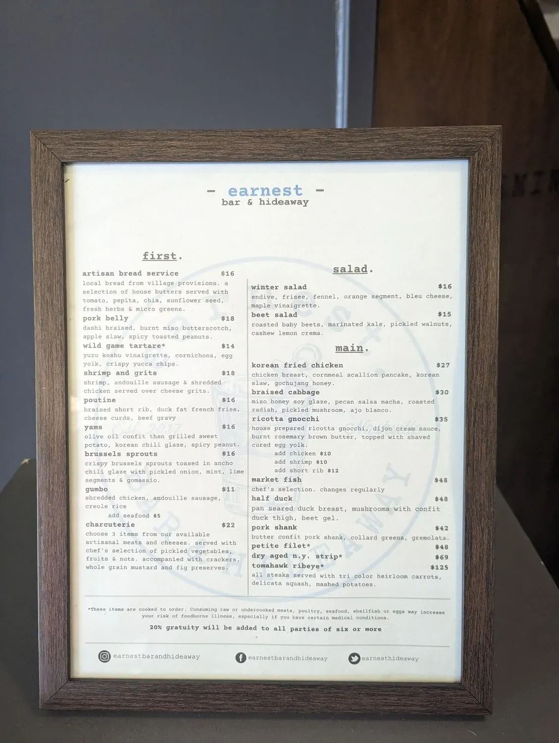 Menu 5