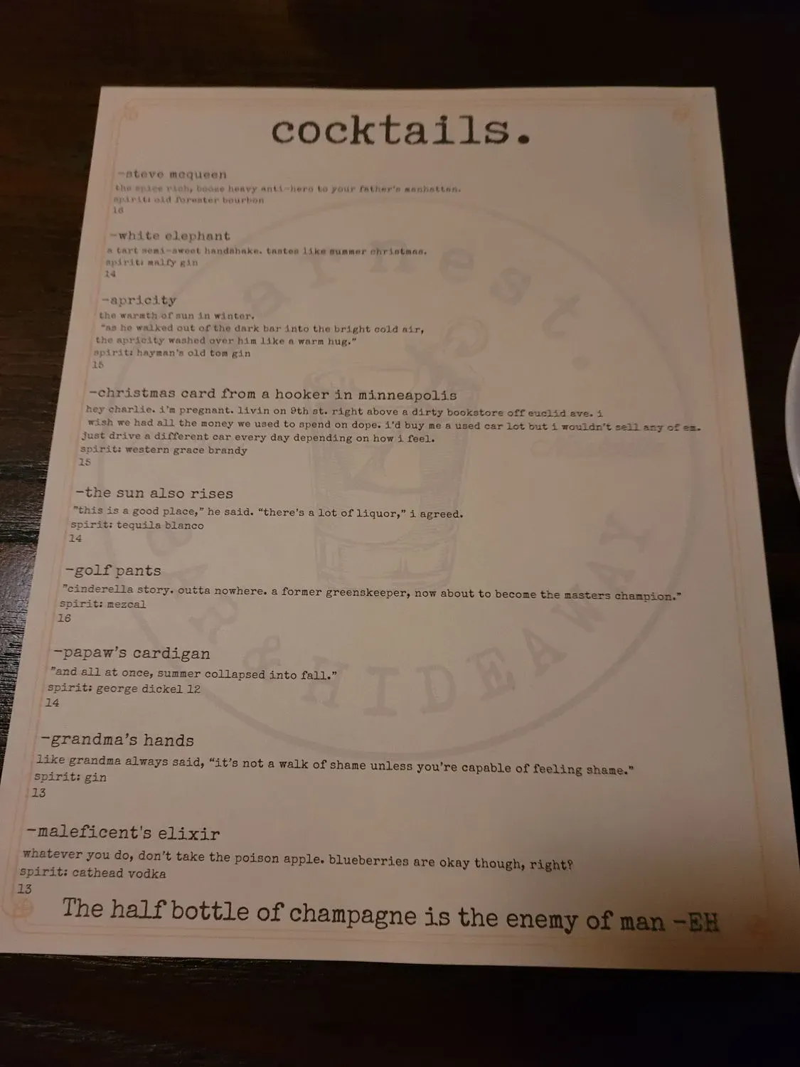 Menu 2