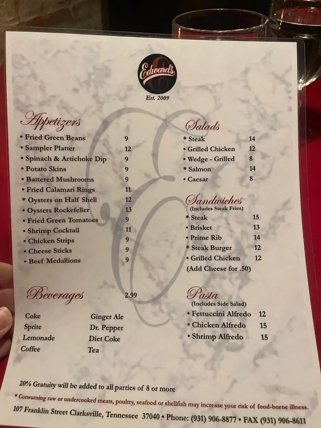 Menu 6