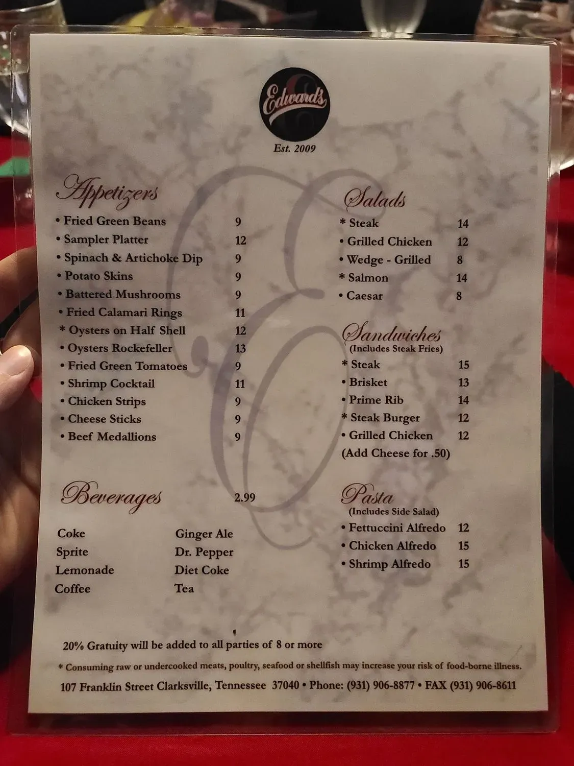 Menu 4