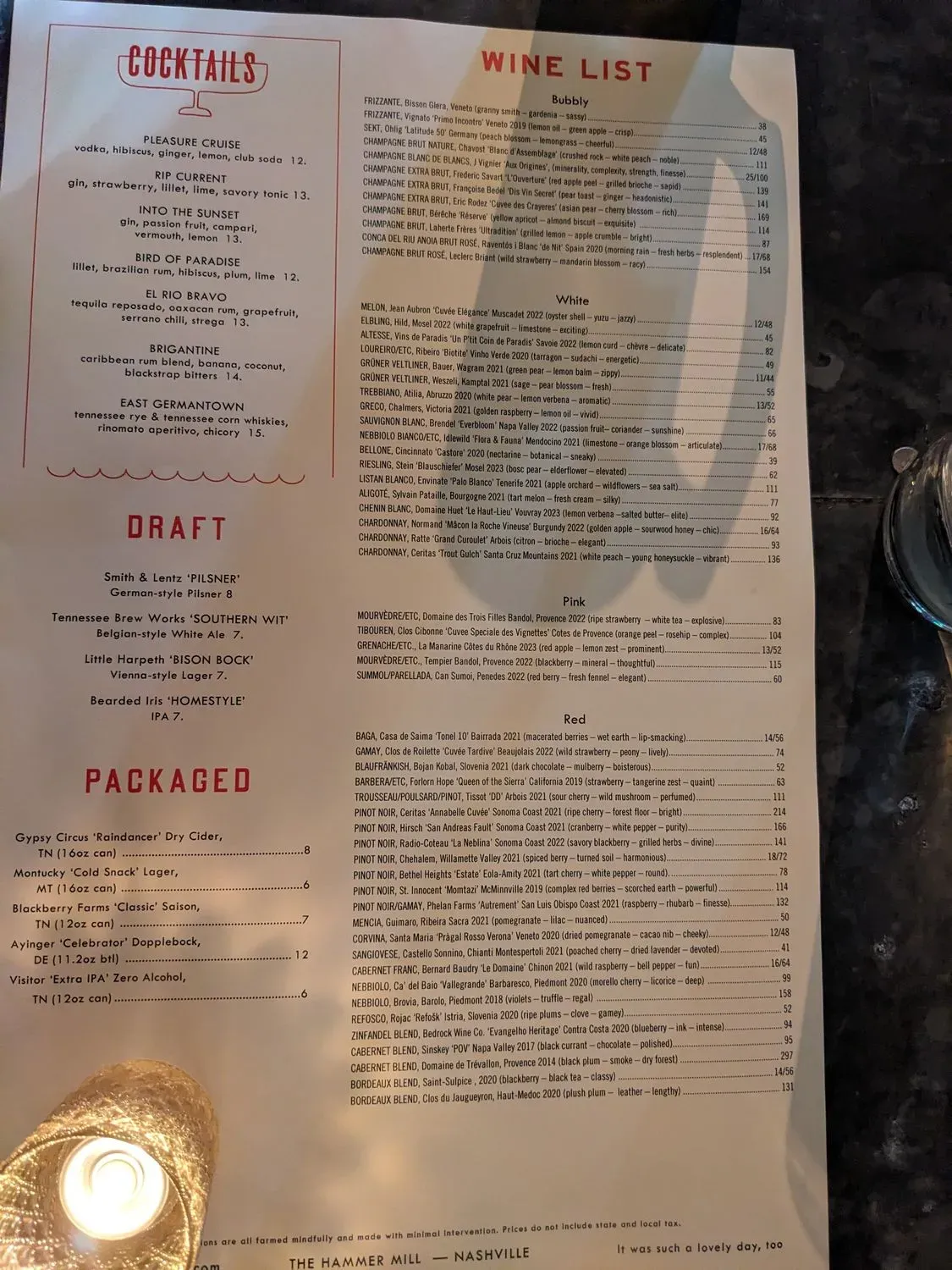 Menu 5