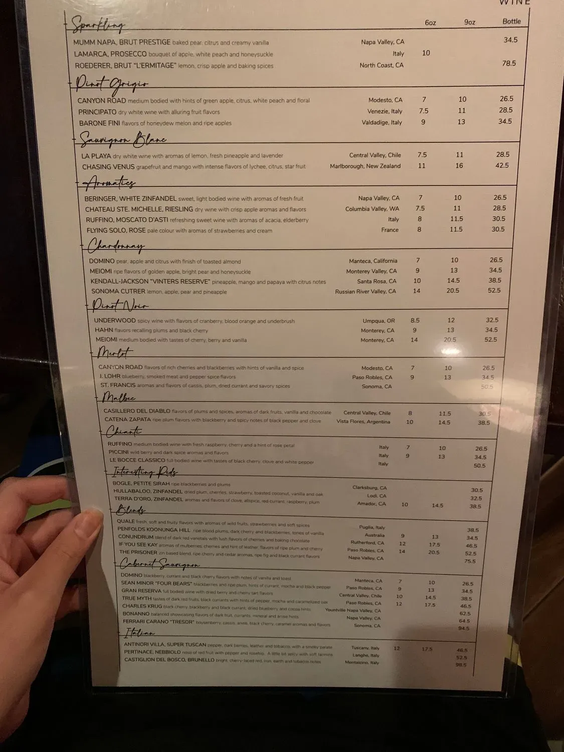 Menu 5