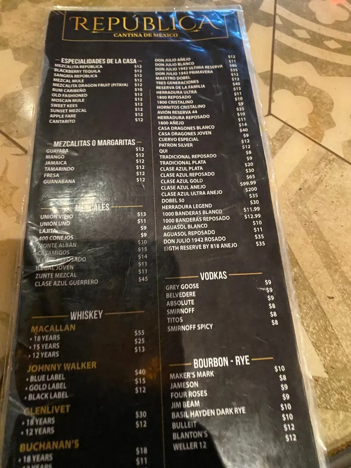 Menu 5