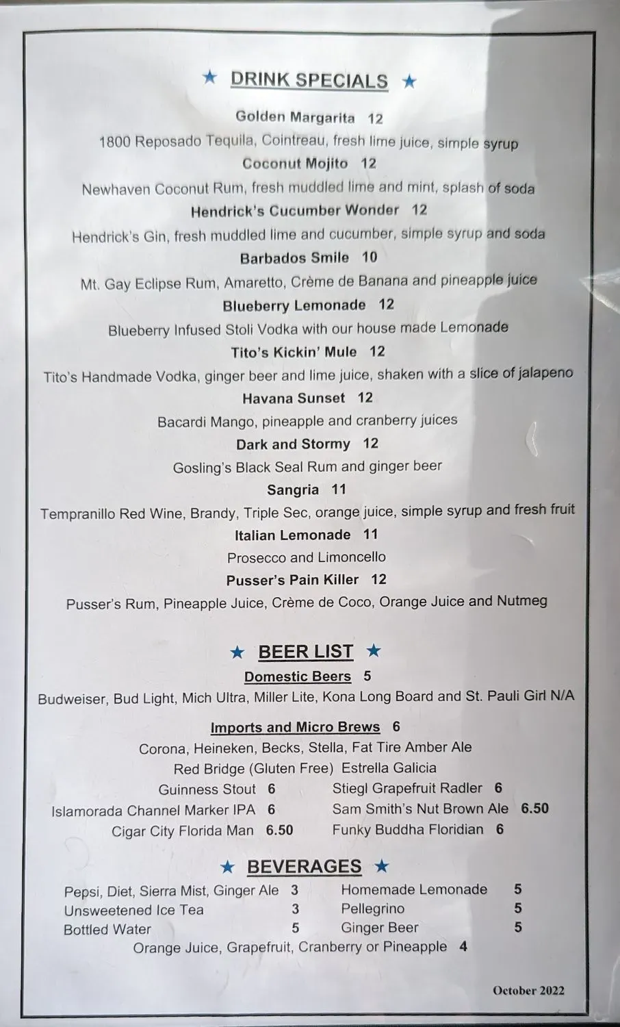 Menu 5