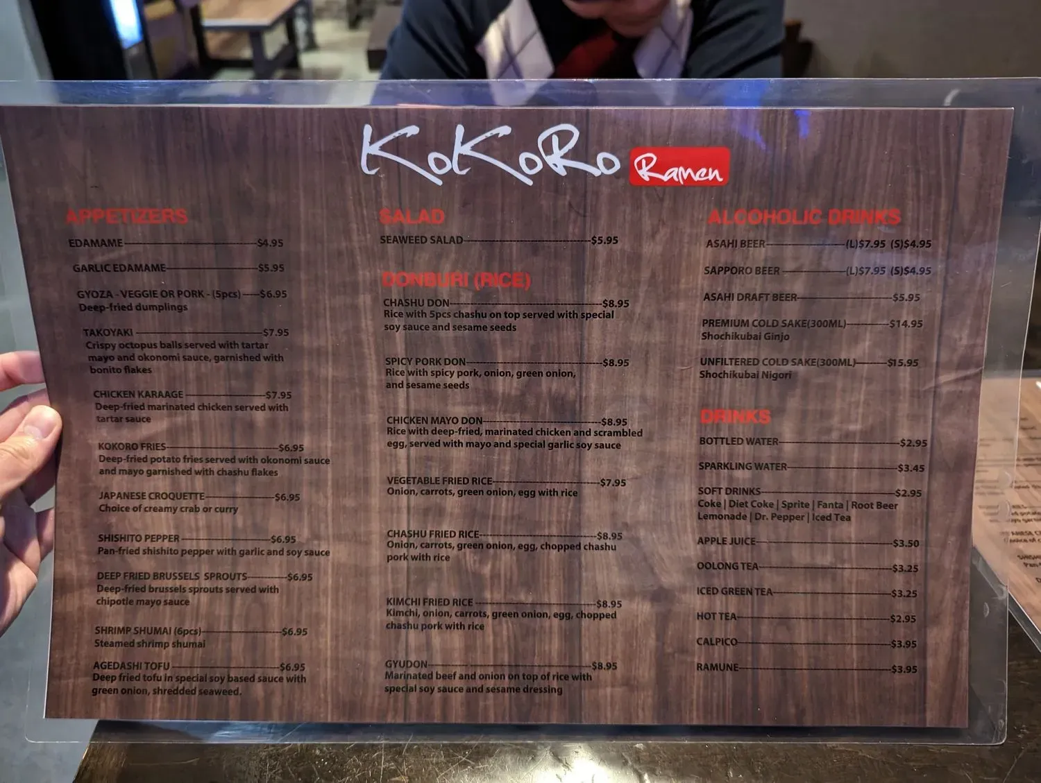 Menu 5