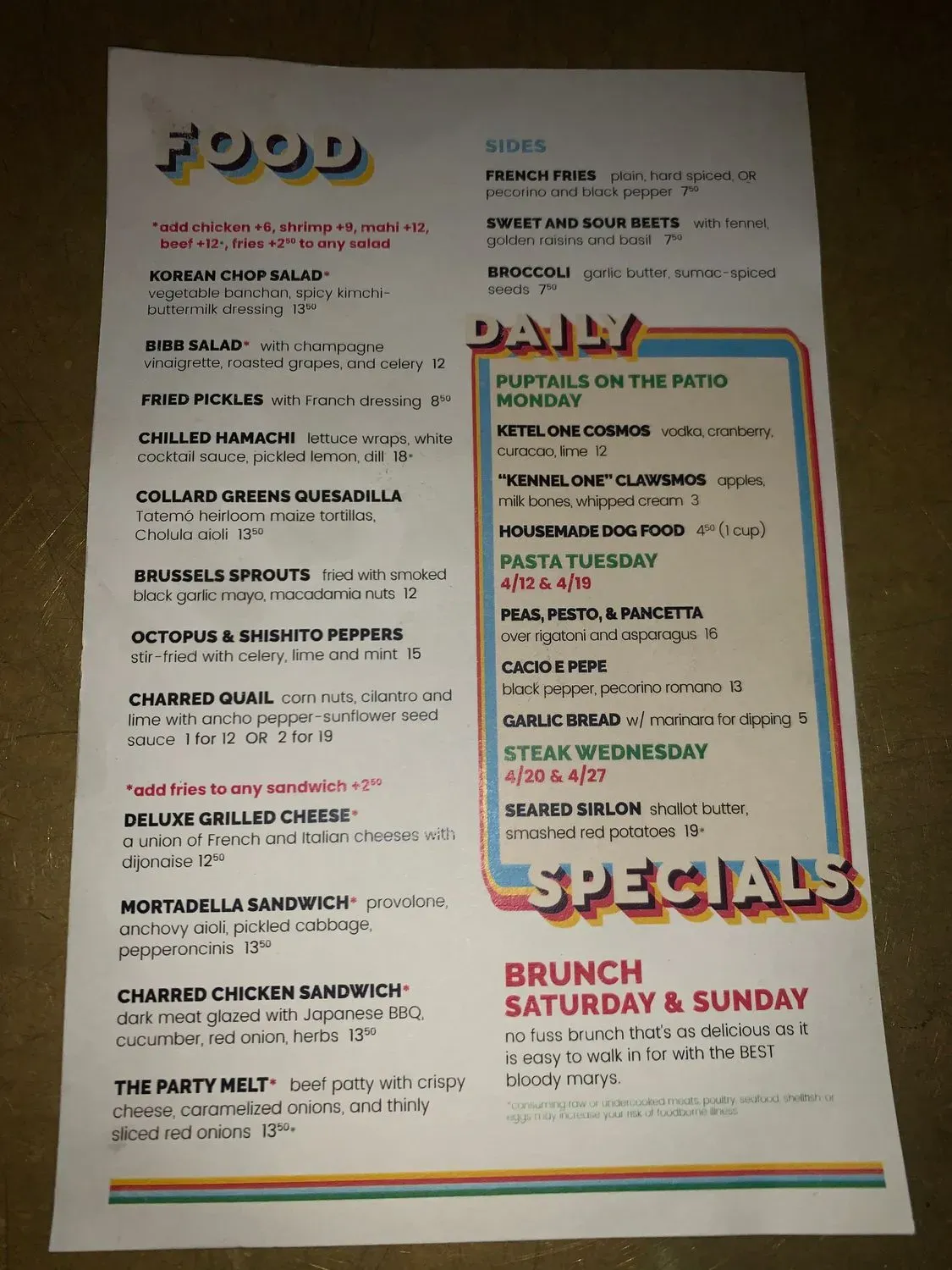 Menu 6