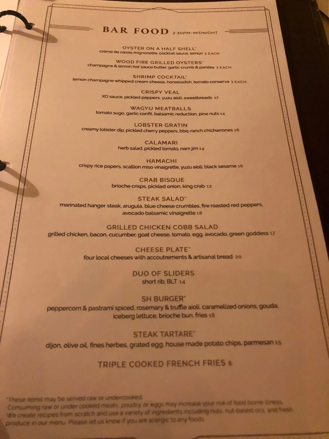 Menu 5