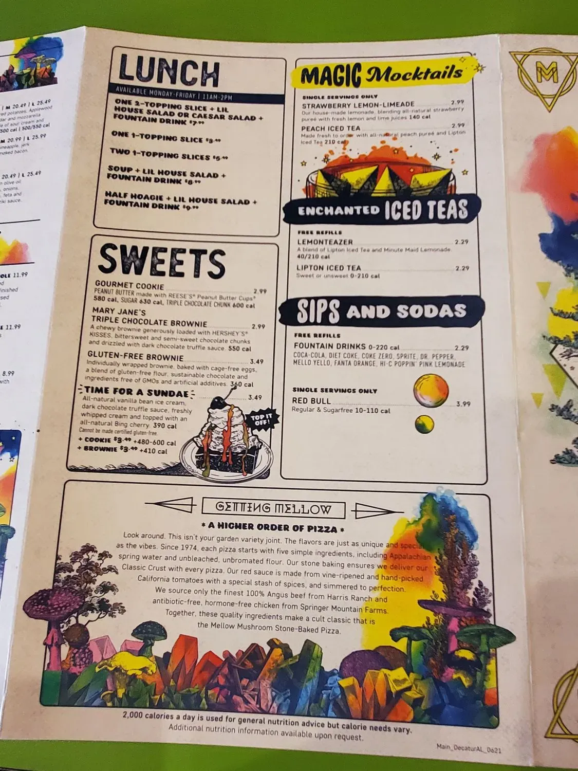 Mellow Mushroom Decatur Menu - Updated November 2025