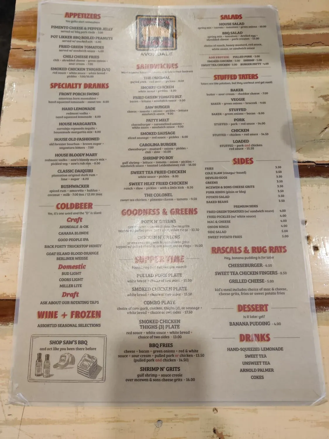 Menu 3