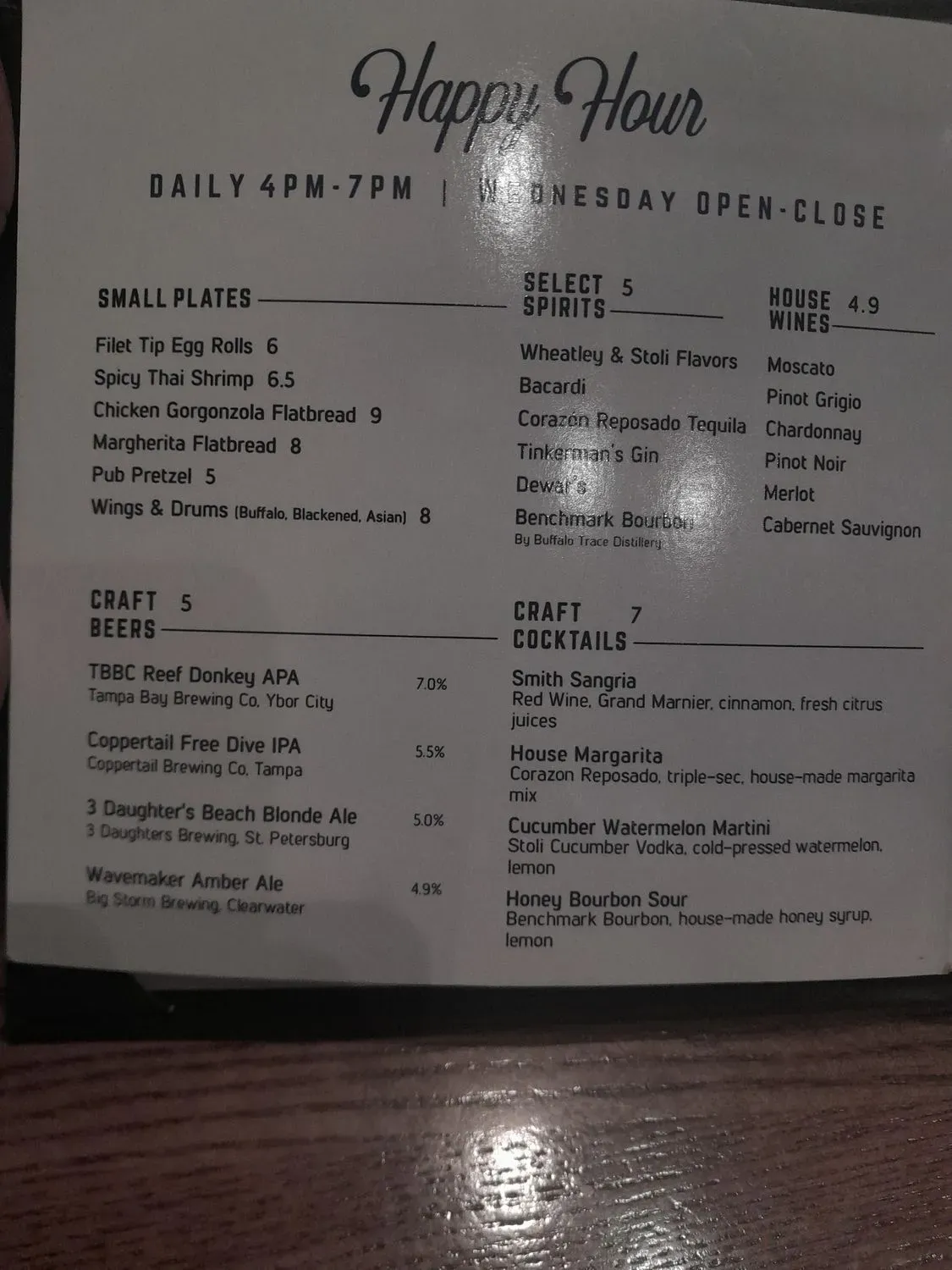 Menu 5