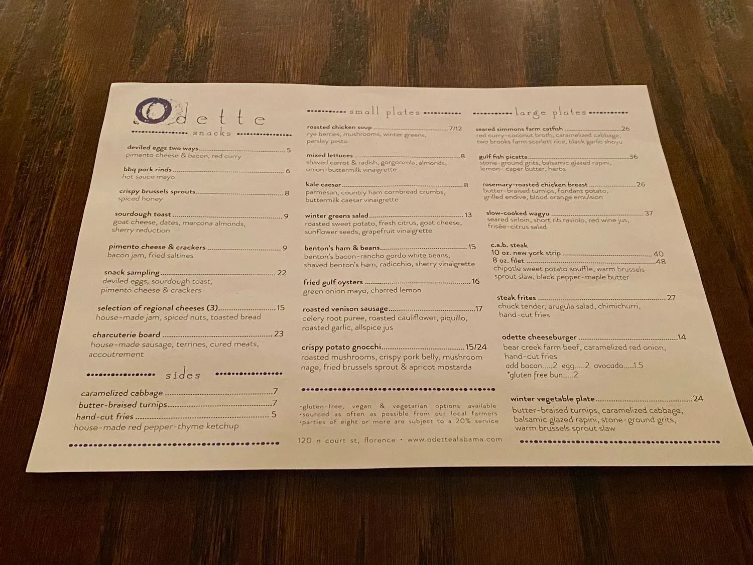 Menu 1