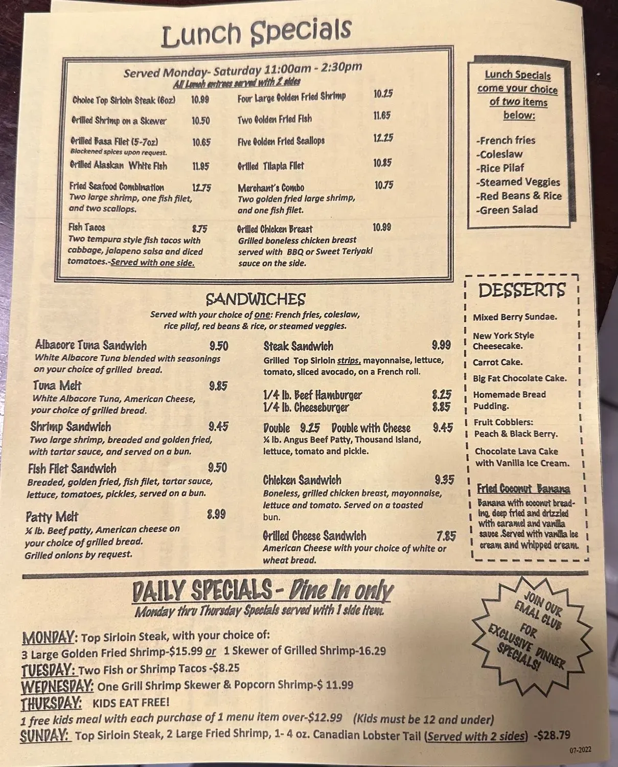 Menu 4