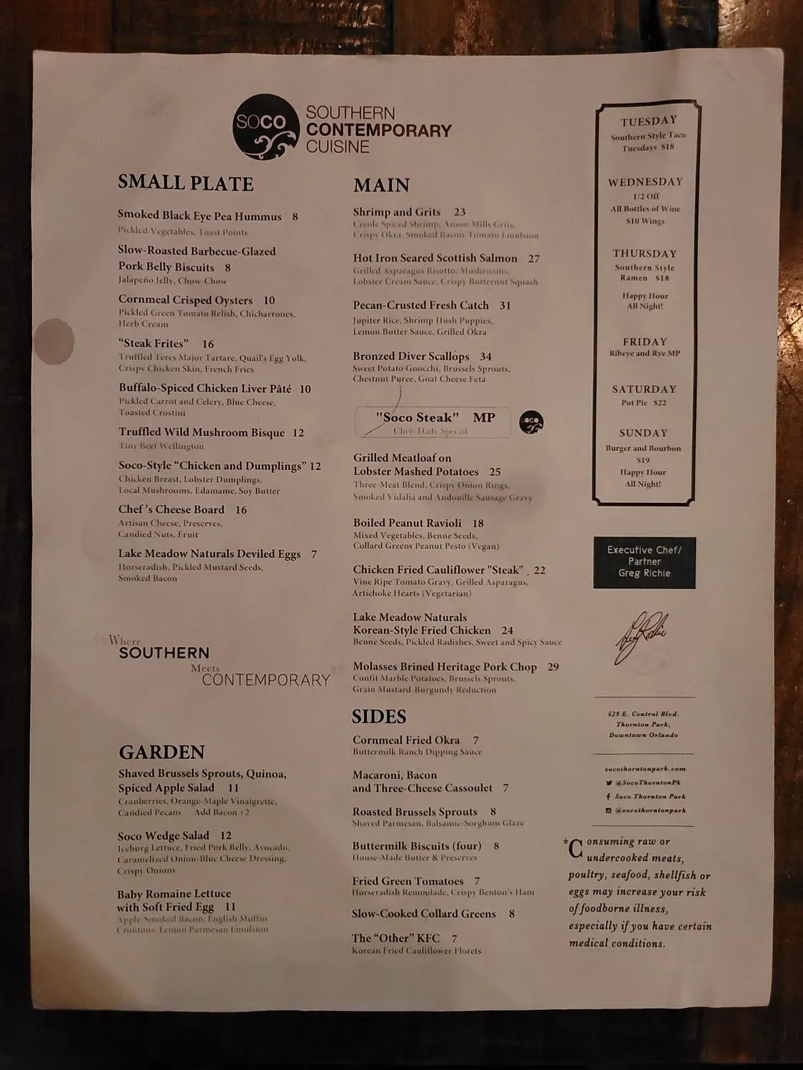 Menu 5