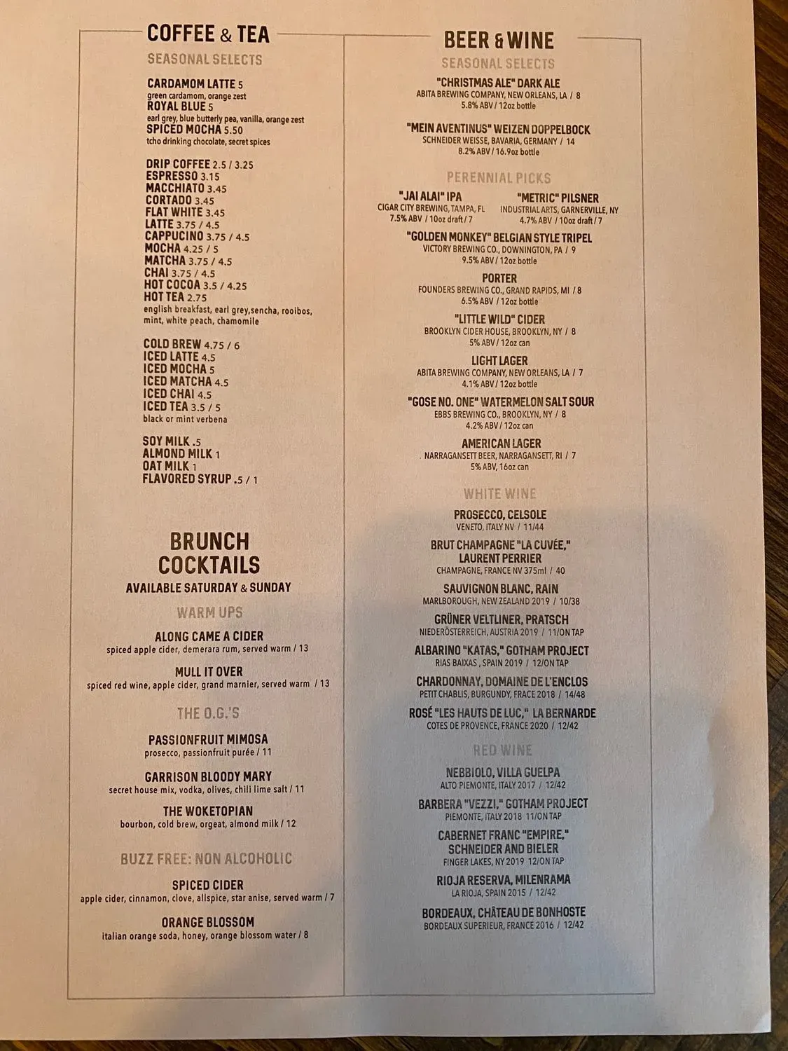 Menu 1