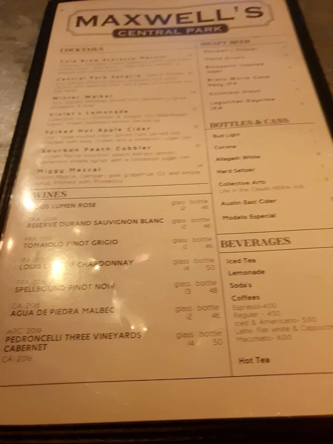 Menu 5