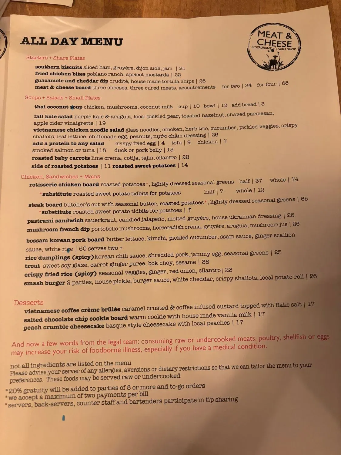 Menu 4