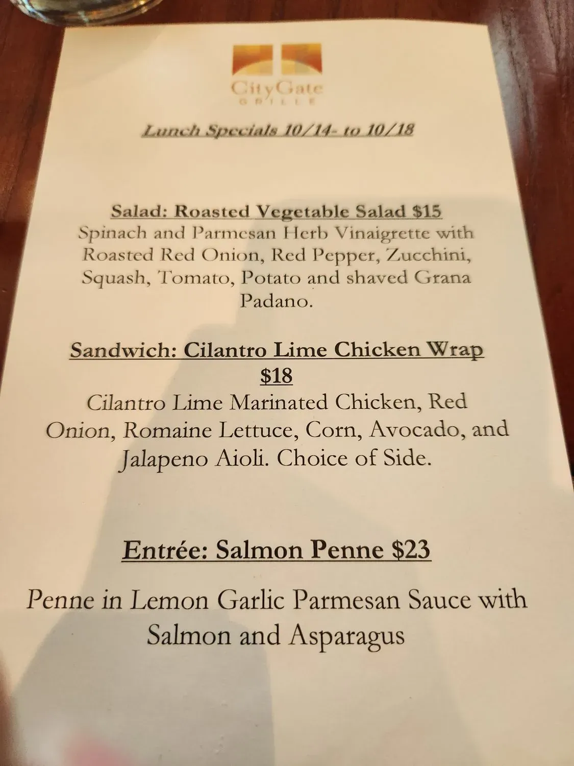 Menu 1