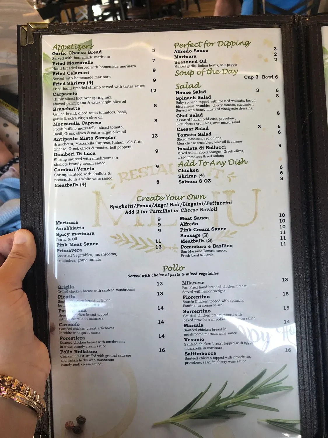 Menu 5