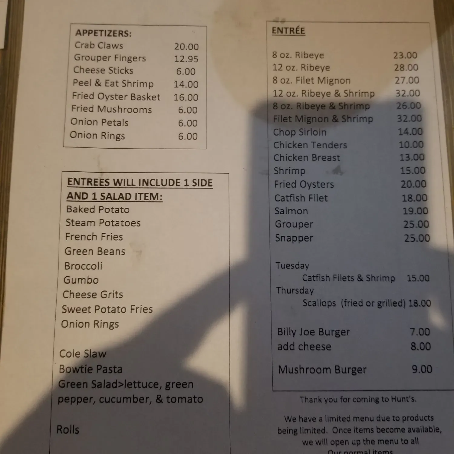 Menu 3