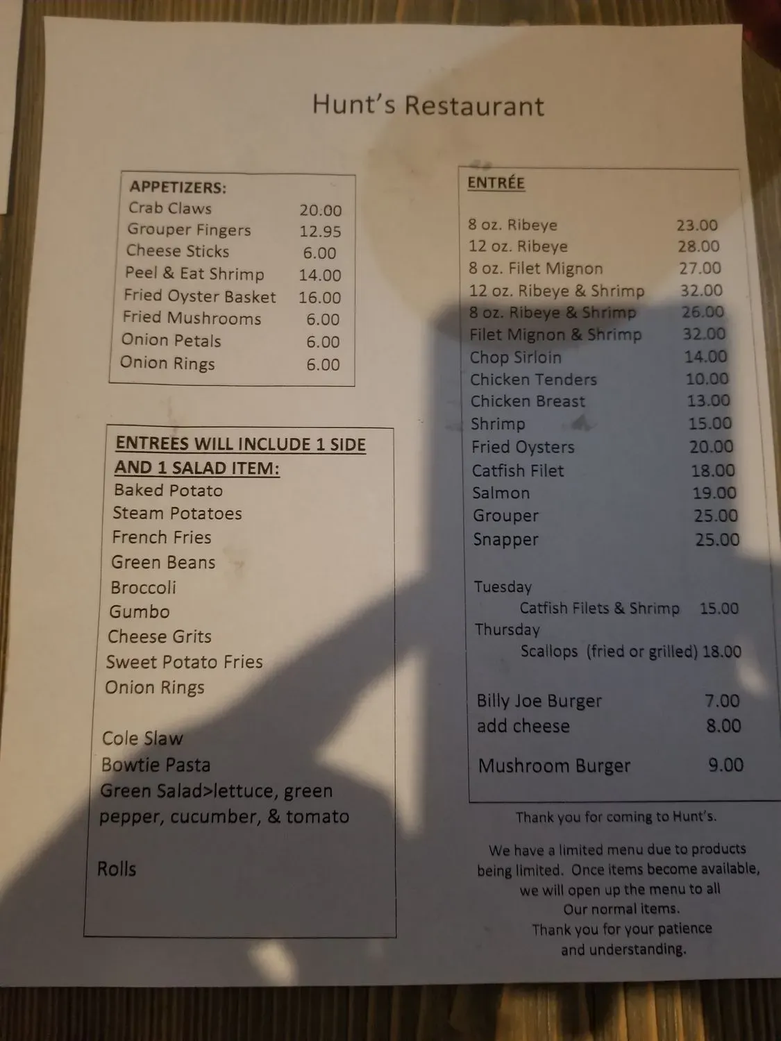 Menu 4