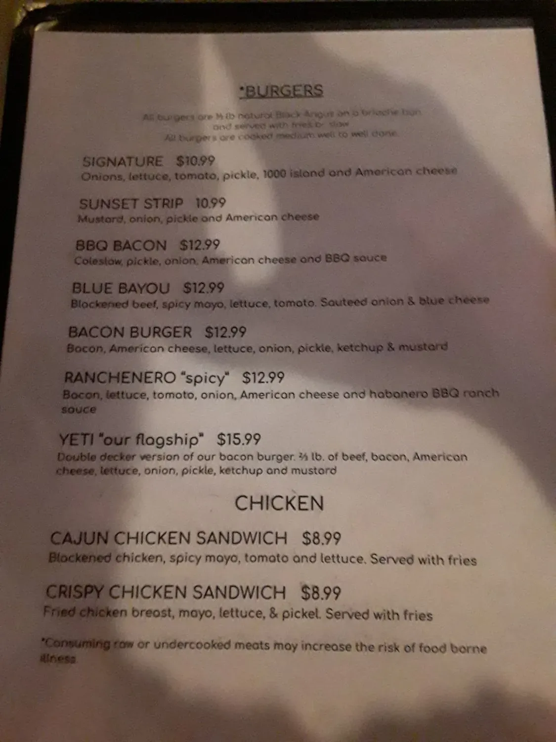 Menu 1