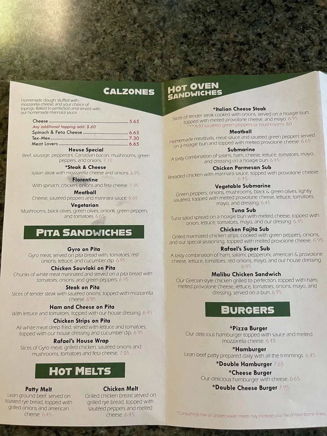 Menu 1