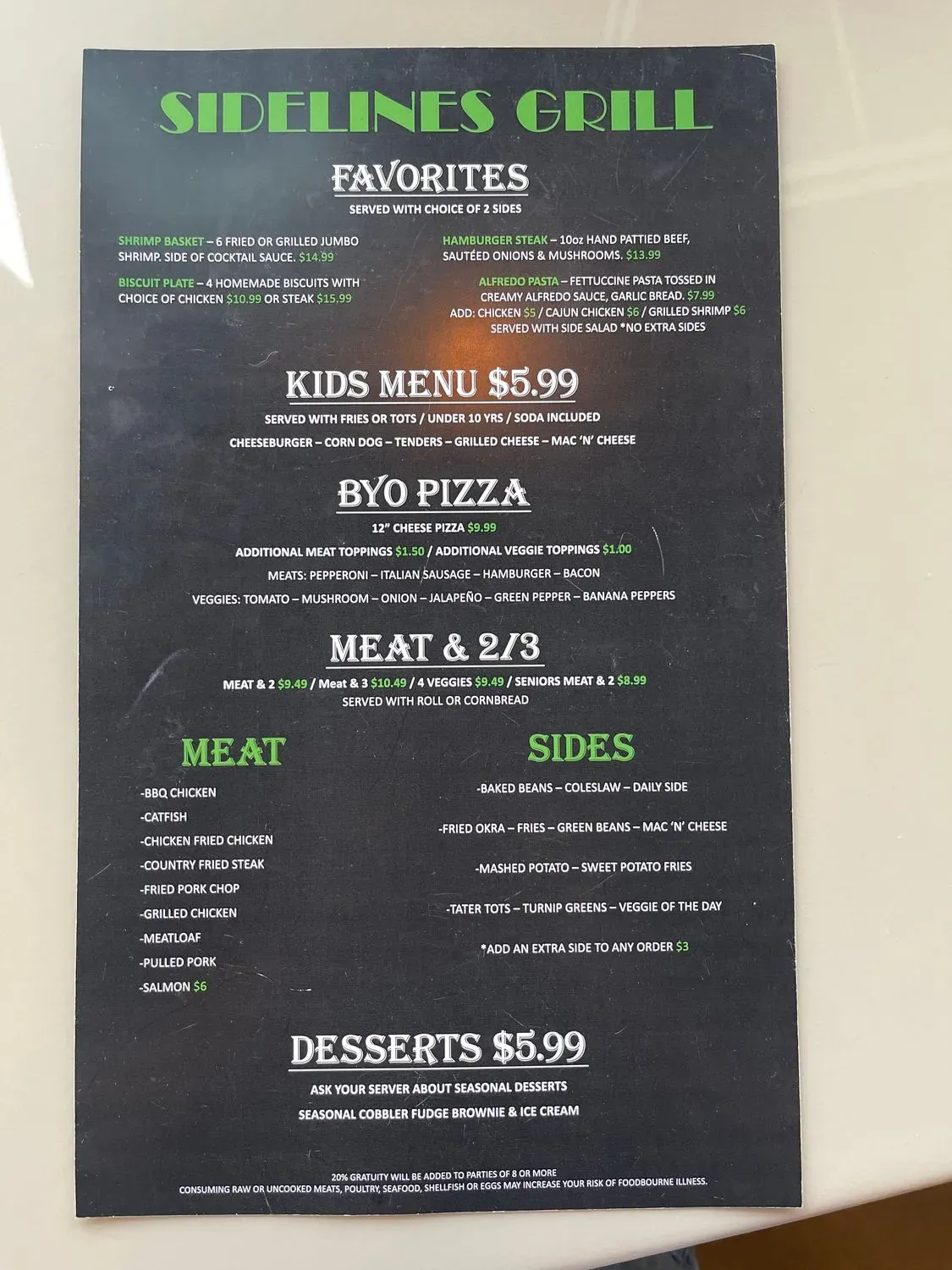 Menu 2