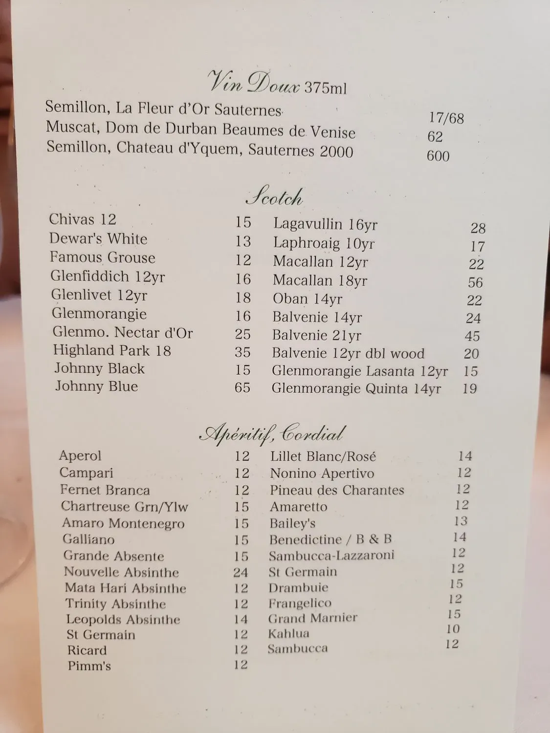 Menu 1