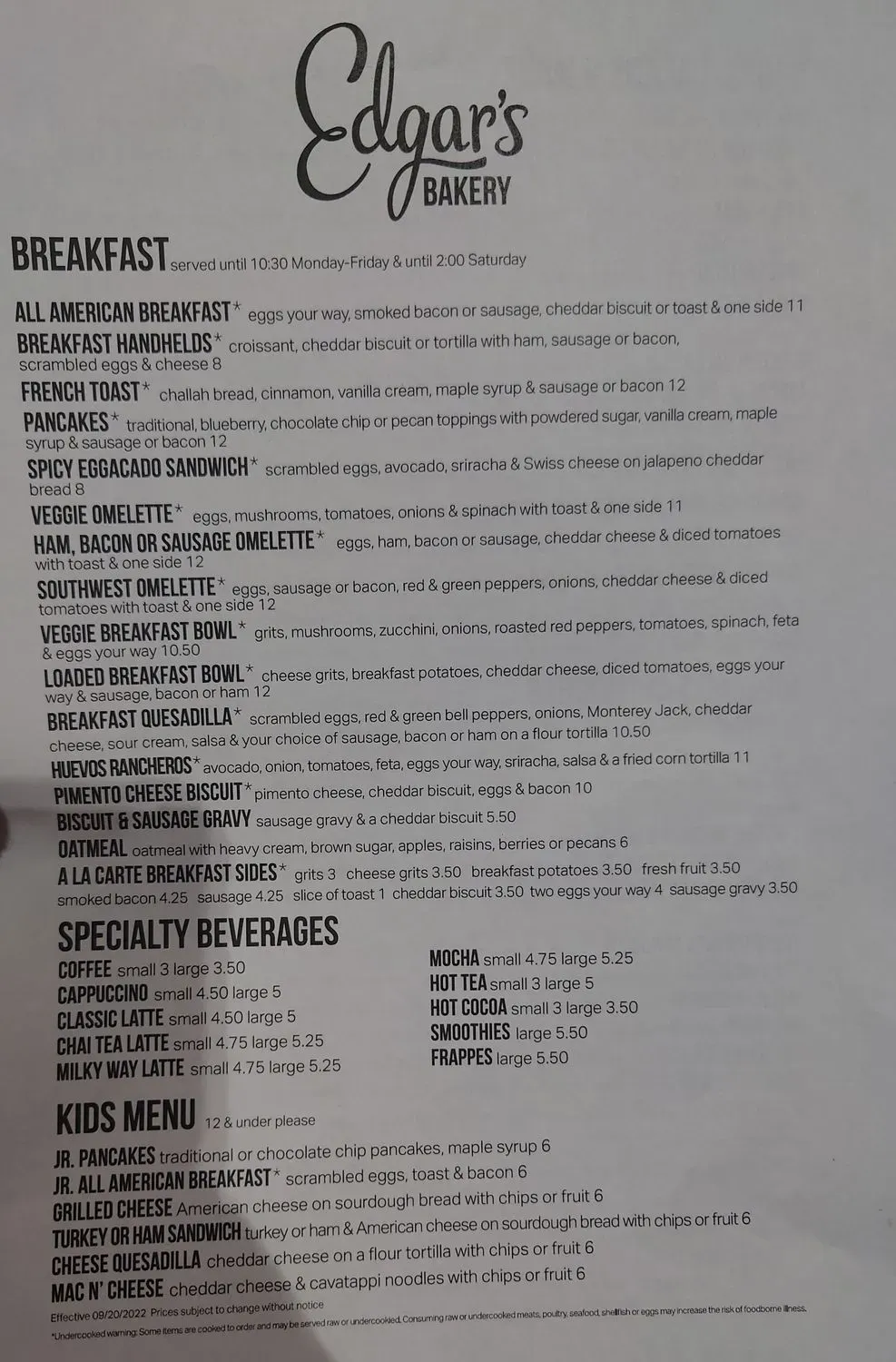 Menu 1