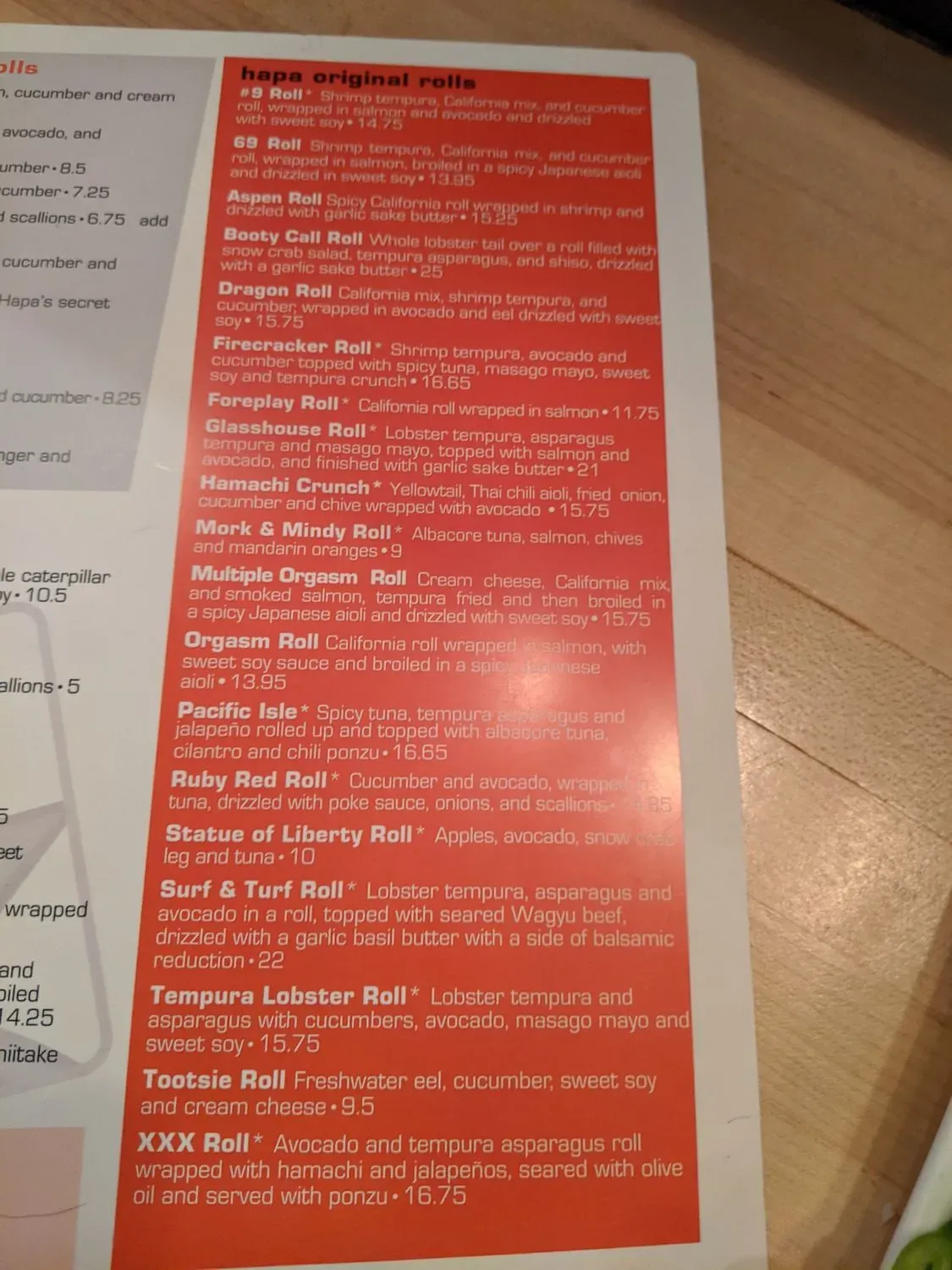 Menu 5