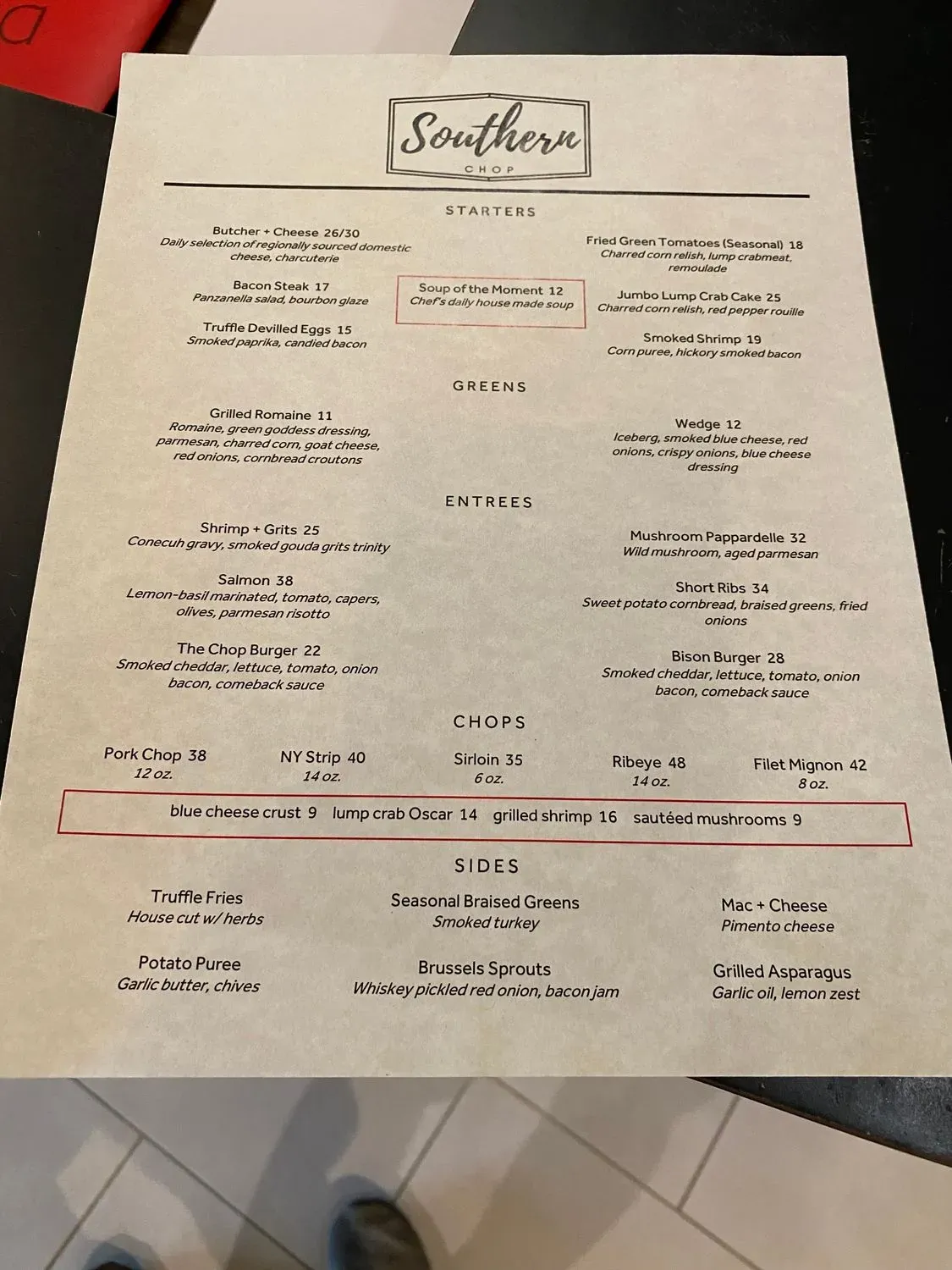 Menu 1