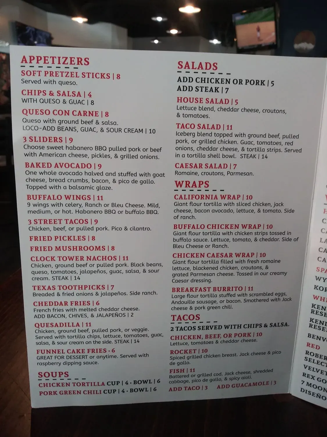 Menu 5