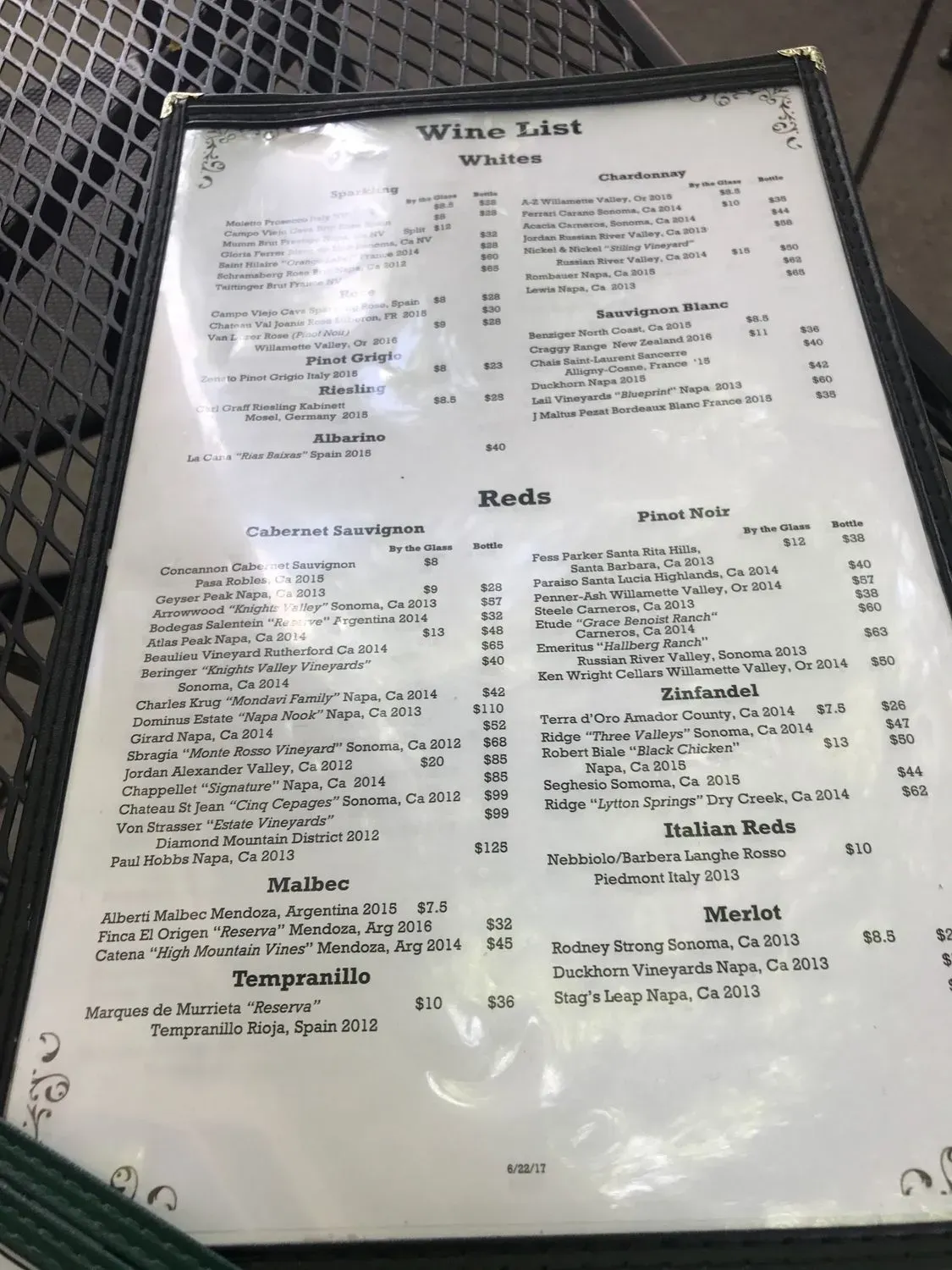 Menu 6