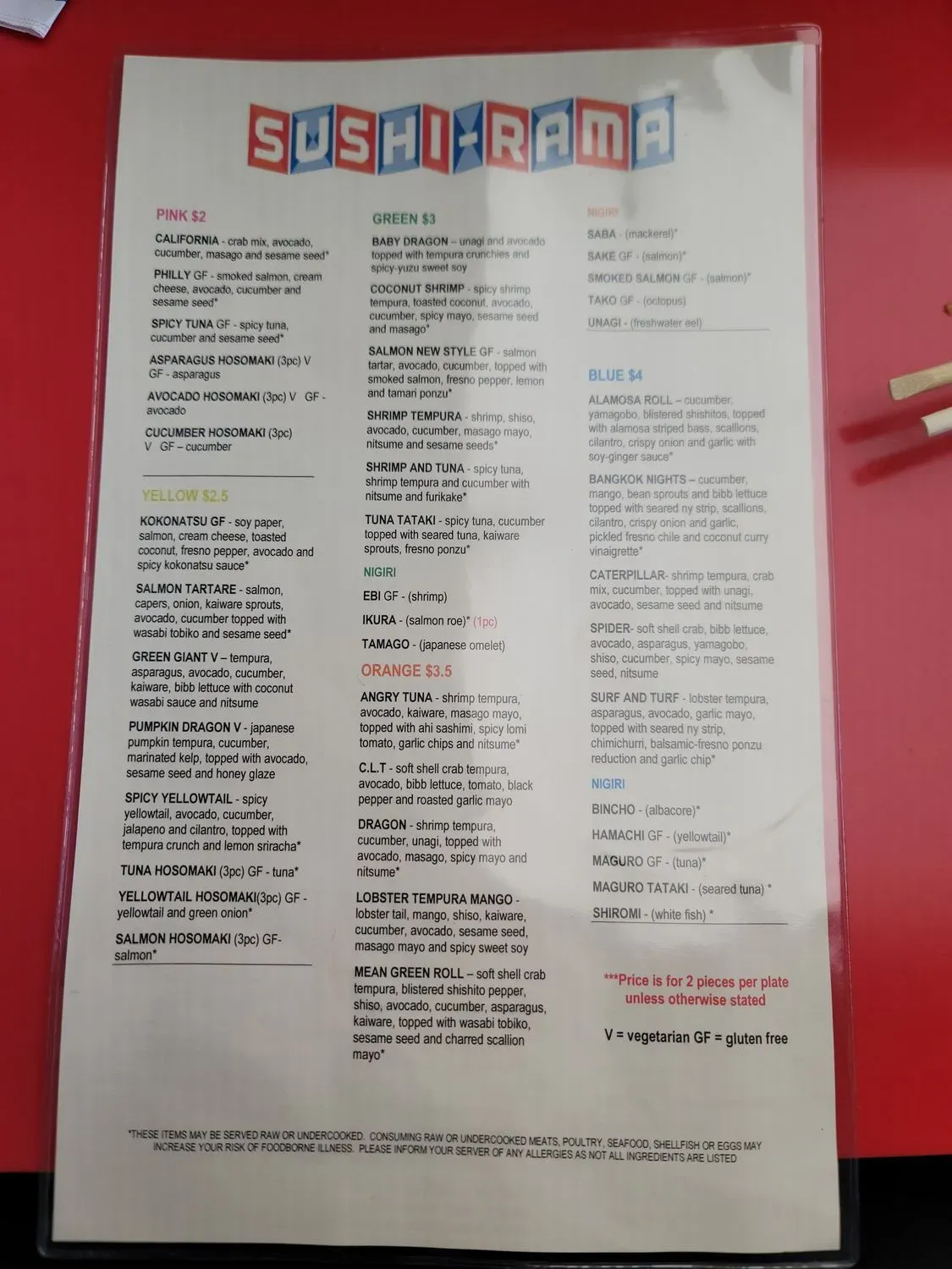 Menu 1